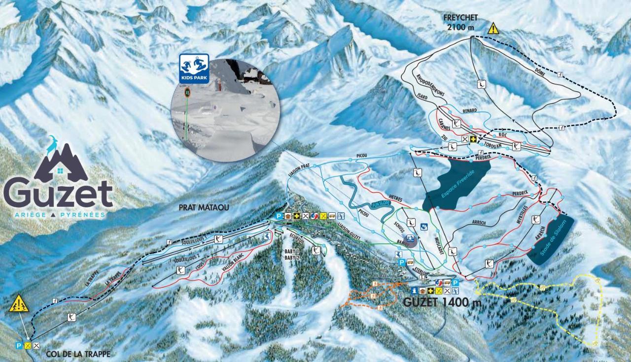 Pied des pistes, pleine nature Ustou Exterior foto